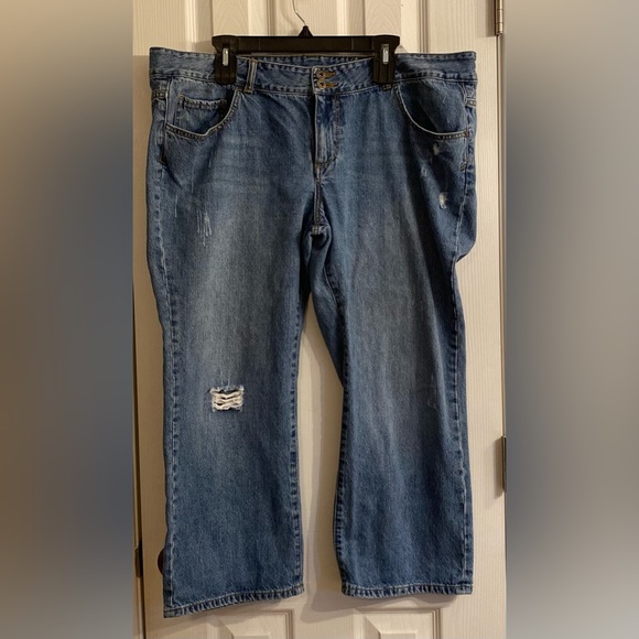 C. Pink : Celebrity Pink- Denim Blue Jeans, Distressed, Size 22 - Picture 1 of 14